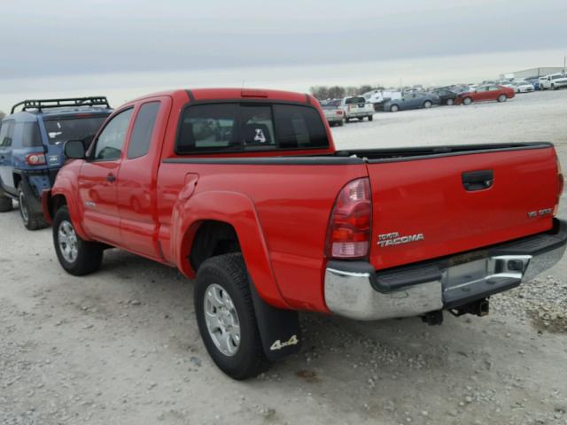 5TEUU42NX7Z415911 - 2007 TOYOTA TACOMA ACC RED photo 3