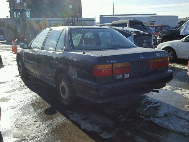 JHMCB7669MC030841 - 1991 HONDA ACCORD EX BLUE photo 3