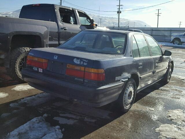 JHMCB7669MC030841 - 1991 HONDA ACCORD EX BLUE photo 4