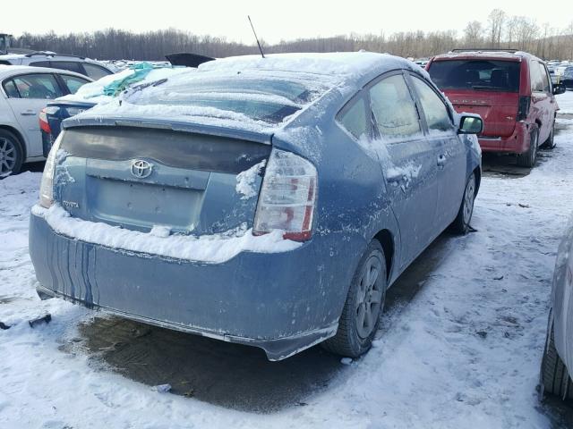 JTDKB20UX77603413 - 2007 TOYOTA PRIUS BLUE photo 4