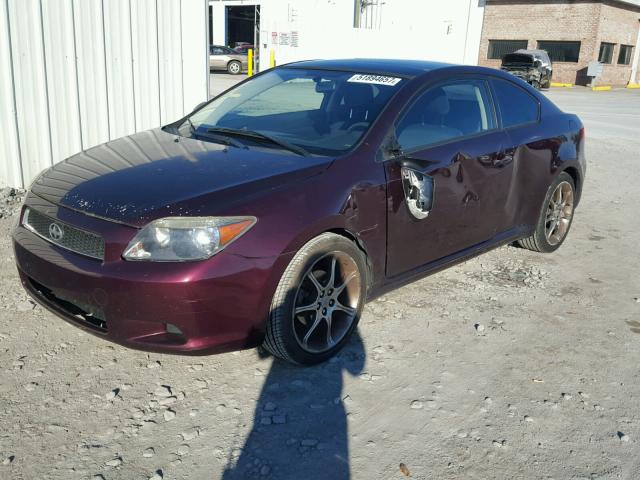 JTKDE177050003671 - 2005 TOYOTA SCION TC BURGUNDY photo 2