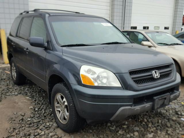 2HKYF18425H539017 - 2005 HONDA PILOT EX GRAY photo 1