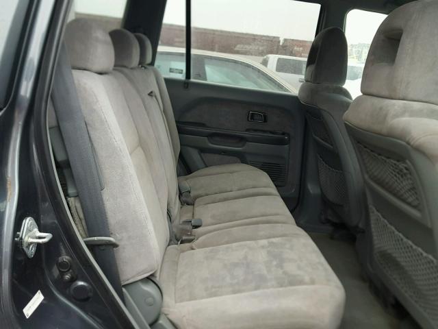 2HKYF18425H539017 - 2005 HONDA PILOT EX GRAY photo 6