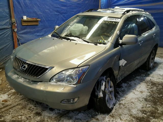 2T2HK31U79C096580 - 2009 LEXUS RX 350 GOLD photo 2