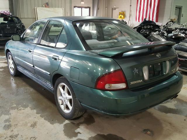 3N1BB51D31L112655 - 2001 NISSAN SENTRA SE GREEN photo 3