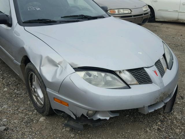 1G2JB12FX37200499 - 2003 PONTIAC SUNFIRE SILVER photo 9