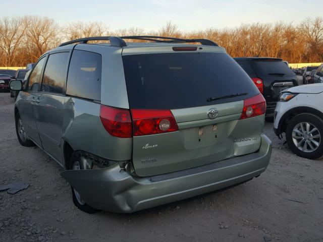 5TDZA23CX6S391203 - 2006 TOYOTA SIENNA CE GREEN photo 3