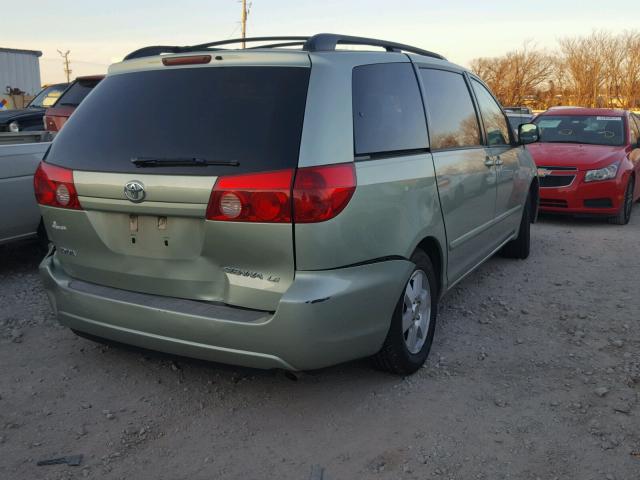 5TDZA23CX6S391203 - 2006 TOYOTA SIENNA CE GREEN photo 4