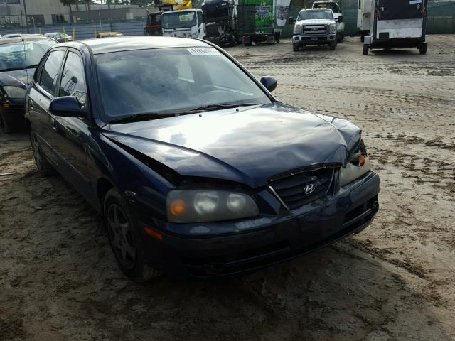 KMHDN56D05U132942 - 2005 HYUNDAI ELANTRA GL BLUE photo 1