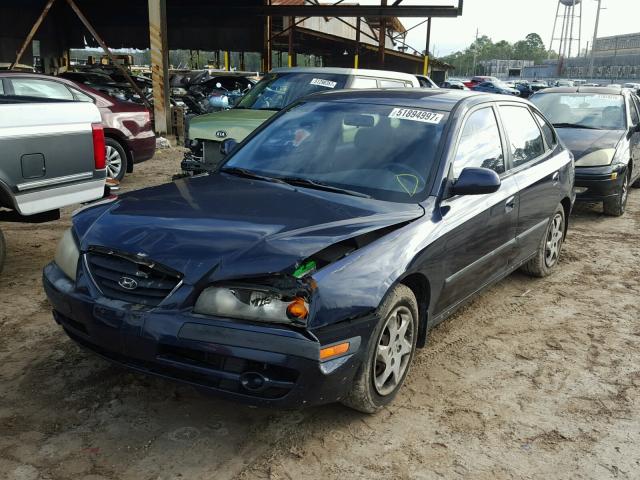 KMHDN56D05U132942 - 2005 HYUNDAI ELANTRA GL BLUE photo 2