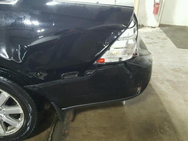 1FAHP27W58G165555 - 2008 FORD TAURUS SEL BLACK photo 9