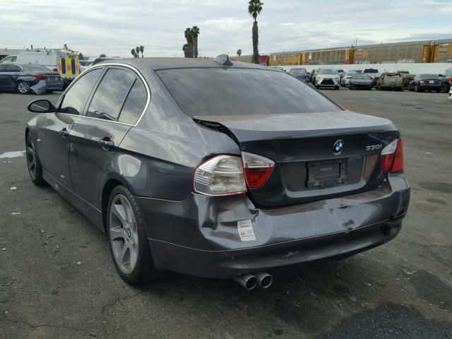 WBAVB33556PS11703 - 2006 BMW 330 I GRAY photo 3