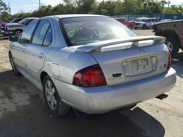 3N1AB51A55L512837 - 2005 NISSAN SENTRA SE- SILVER photo 3