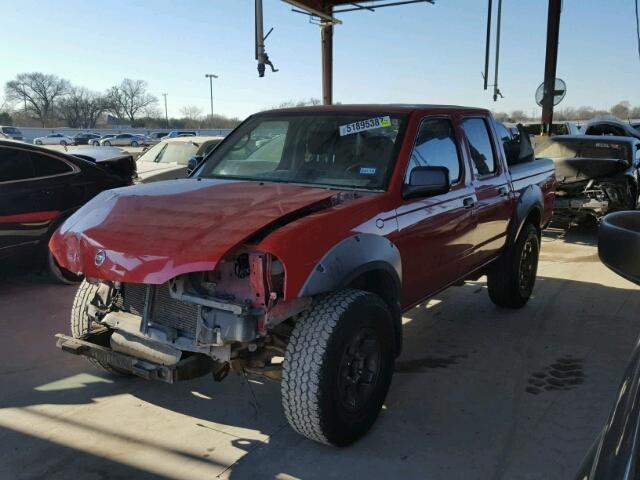 1N6ED27T83C458830 - 2003 NISSAN FRONTIER C RED photo 2