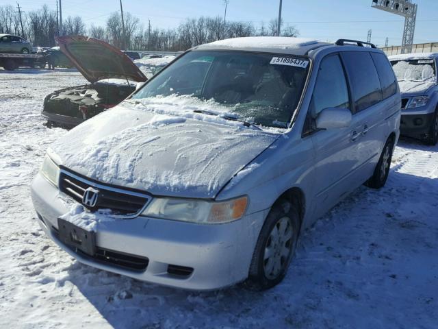 5FNRL18994B082728 - 2004 HONDA ODYSSEY EX SILVER photo 2