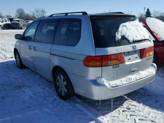 5FNRL18994B082728 - 2004 HONDA ODYSSEY EX SILVER photo 3