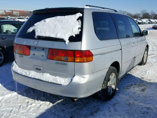 5FNRL18994B082728 - 2004 HONDA ODYSSEY EX SILVER photo 4