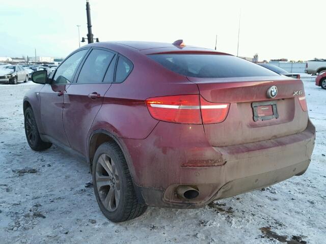 5UXFG43558L221185 - 2008 BMW X6 XDRIVE3 RED photo 3