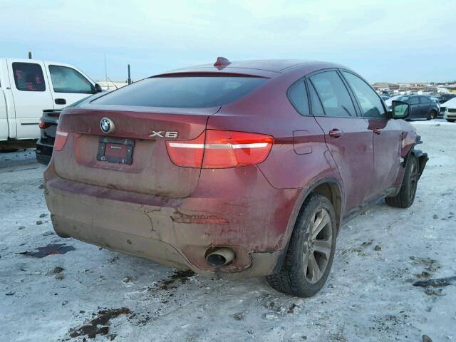 5UXFG43558L221185 - 2008 BMW X6 XDRIVE3 RED photo 4