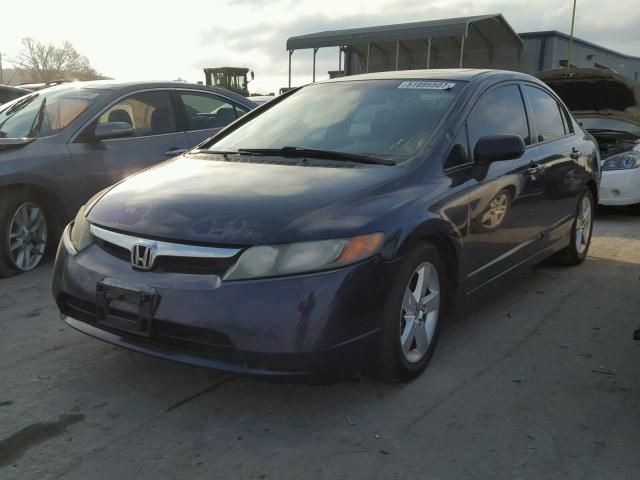 2HGFA16948H510265 - 2008 HONDA CIVIC EXL أزرق صورة 2
