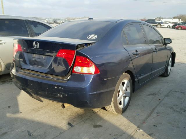 2HGFA16948H510265 - 2008 HONDA CIVIC EXL BLUE photo 4