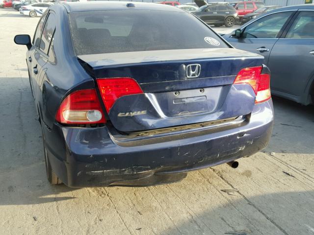 2HGFA16948H510265 - 2008 HONDA CIVIC EXL BLUE photo 9