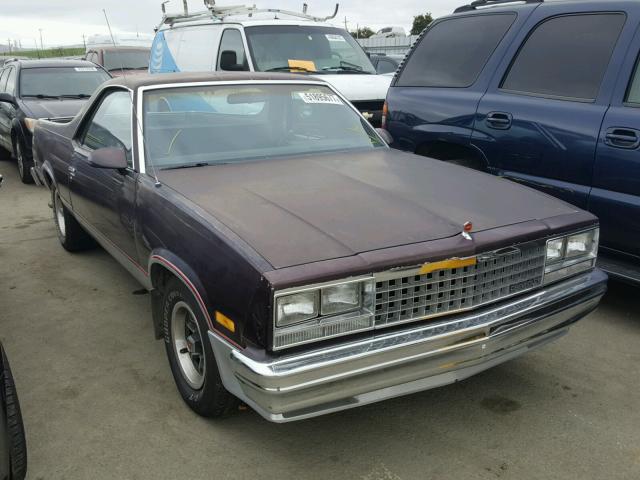 3GCCW80H1GS911344 - 1986 CHEVROLET EL CAMINO PURPLE photo 1