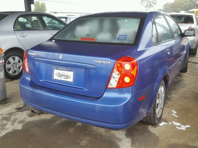 KL5JD52Z44K963582 - 2004 SUZUKI FORENZA S BLUE photo 4