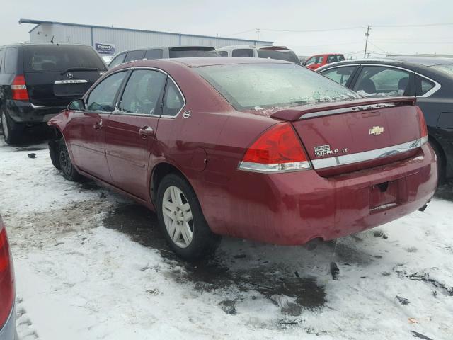 2G1WC581569224187 - 2006 CHEVROLET IMPALA LT RED photo 3