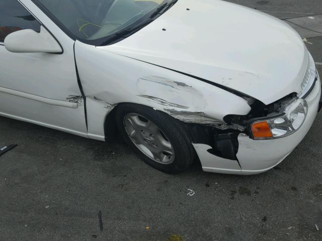 1N4DL01A61C166092 - 2001 NISSAN ALTIMA GXE WHITE photo 9