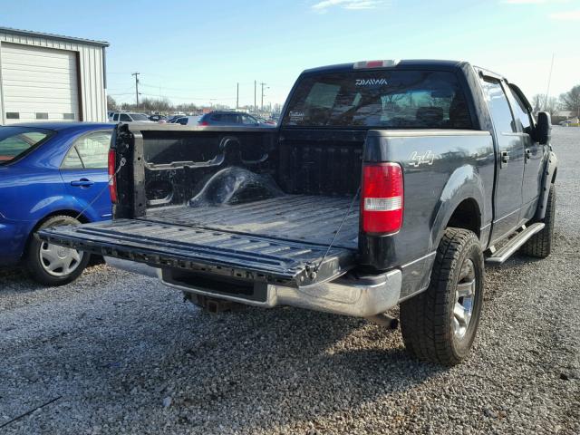 1FTPW14535KF12646 - 2005 FORD F150 SUPER BLACK photo 4