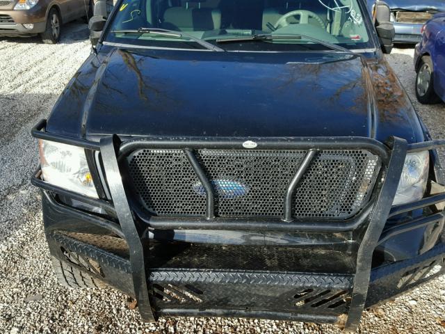 1FTPW14535KF12646 - 2005 FORD F150 SUPER BLACK photo 7