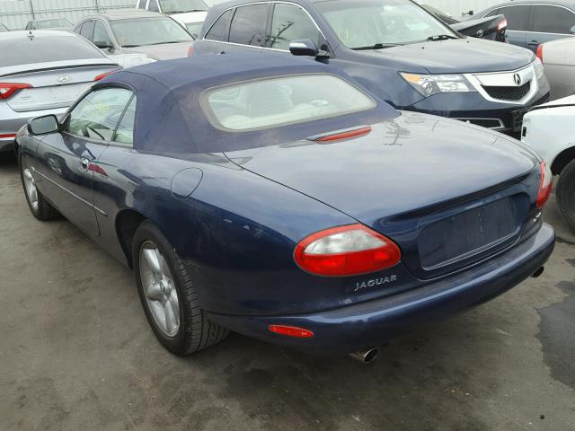 SAJGX2042XC038767 - 1999 JAGUAR XK8 BLUE photo 3