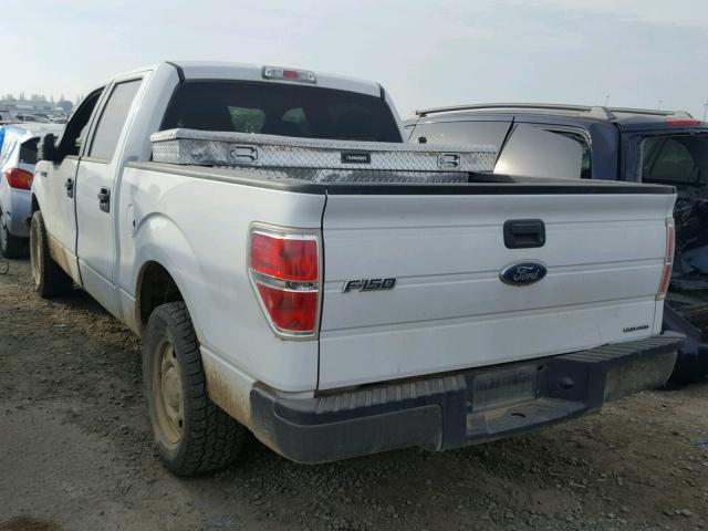 1FTEW1CM7CFC81644 - 2012 FORD F150 SUPER WHITE photo 3