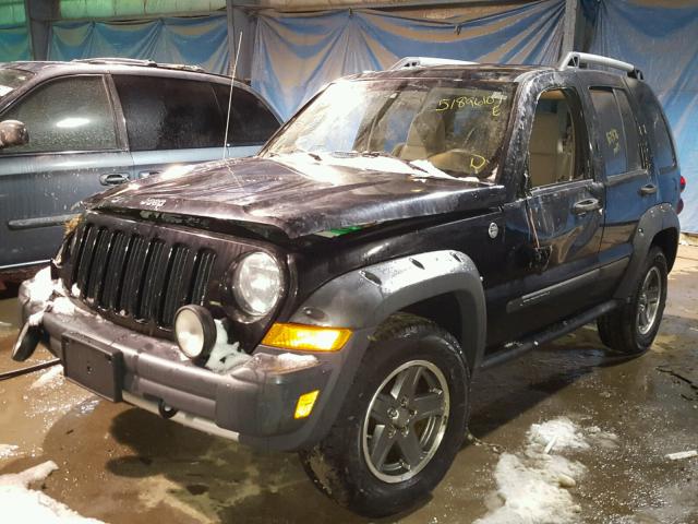 1J4GL38K25W502634 - 2005 JEEP LIBERTY RE BLACK photo 2