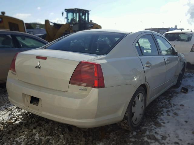 4A3AB36F35E050345 - 2005 MITSUBISHI GALANT ES WHITE photo 4