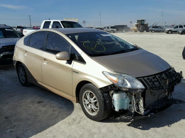 JTDKN3DU4A0127733 - 2010 TOYOTA PRIUS GOLD photo 1