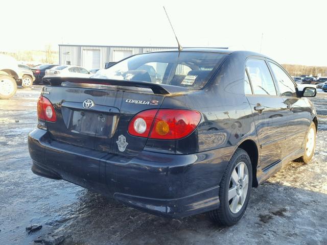 2T1BR32E64C306981 - 2004 TOYOTA COROLLA CE BLACK photo 4