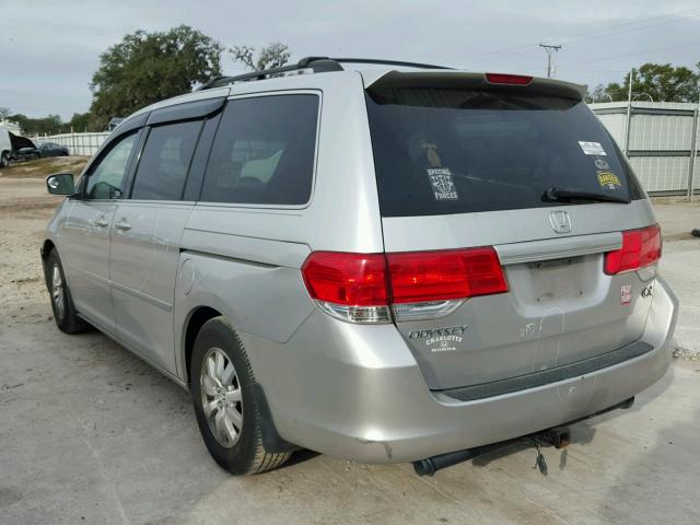 5FNRL38489B035293 - 2009 HONDA ODYSSEY EX SILVER photo 3