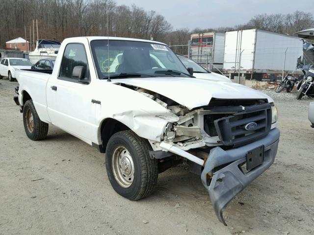 1FTYR10D05PA01326 - 2005 FORD RANGER WHITE photo 1