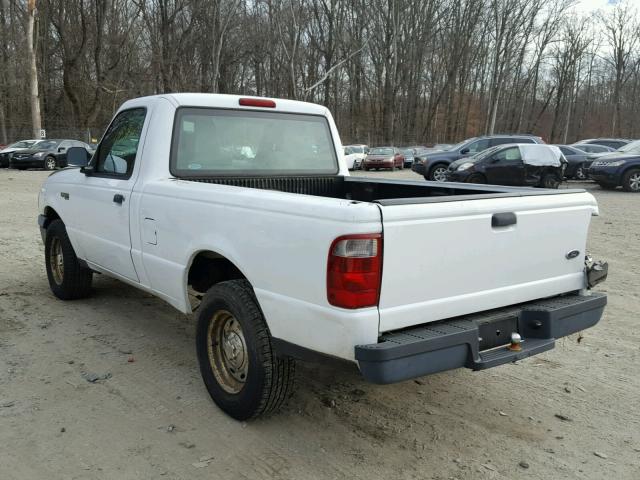 1FTYR10D05PA01326 - 2005 FORD RANGER WHITE photo 3