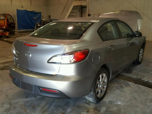 JM1BL1SF9A1107986 - 2010 MAZDA 3 I SILVER photo 4