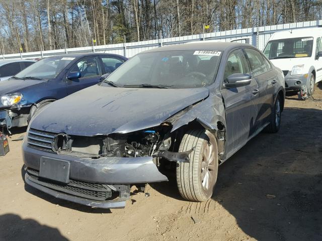 1VWAH7A31DC002517 - 2013 VOLKSWAGEN PASSAT S GRAY photo 2