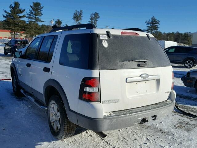 1FMEU73E06UA27514 - 2006 FORD EXPLORER X WHITE photo 3