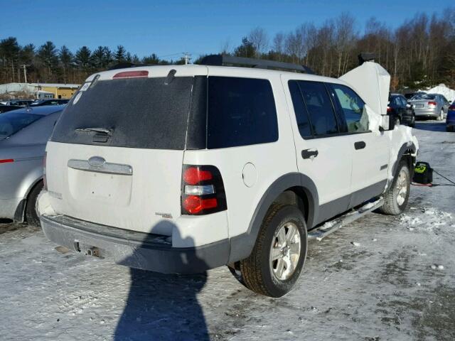 1FMEU73E06UA27514 - 2006 FORD EXPLORER X WHITE photo 4