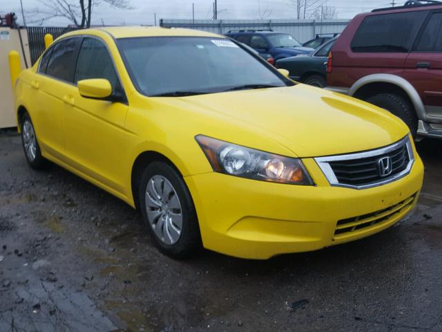 1HGCP26339A056240 - 2009 HONDA ACCORD LX YELLOW photo 1