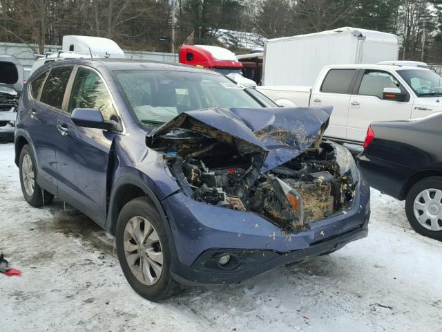 2HKRM4H57EH631776 - 2014 HONDA CR-V EX BLUE photo 1