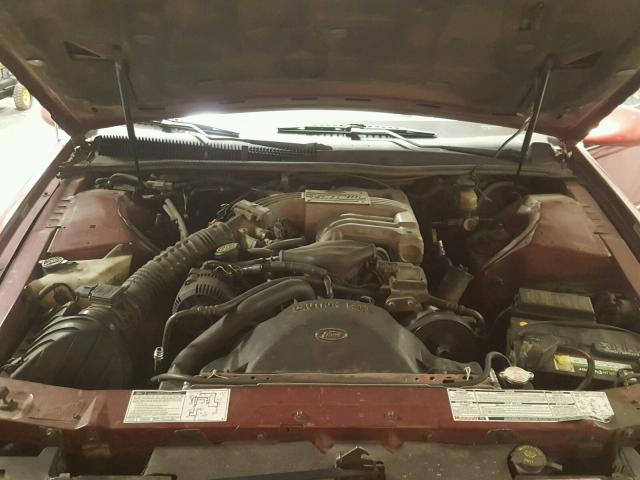 1MEPM62T0PH631029 - 1993 MERCURY COUGAR XR7 MAROON photo 7