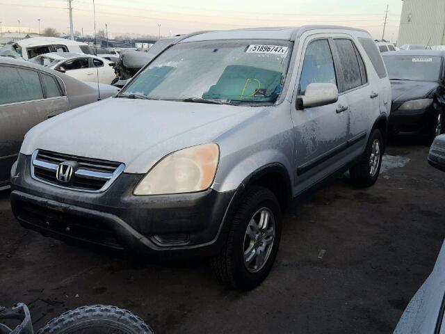 JHLRD78852C052789 - 2002 HONDA CR-V EX SILVER photo 2