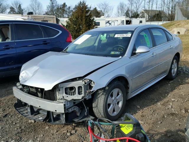 2G1WT57N891235692 - 2009 CHEVROLET IMPALA 1LT SILVER photo 2